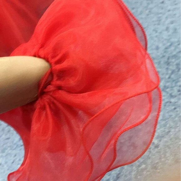 One More Couture red pageant dress,custom, little girl 12 - Picture 3 of 8